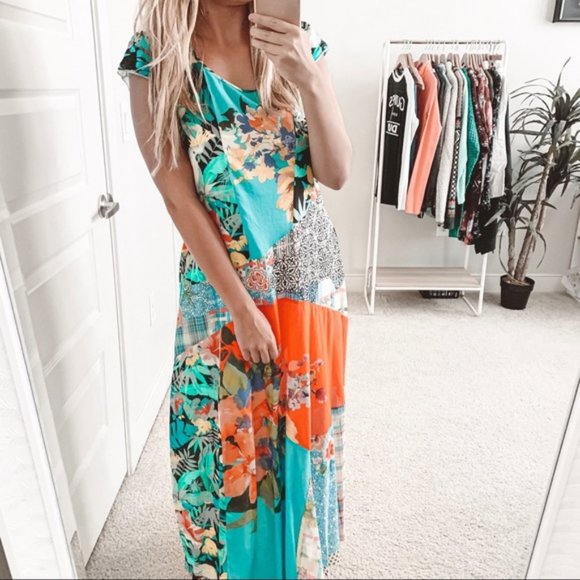 Johnny Was Solomio Plaid Patchwork Maxi Dress - Picture 3 of 6